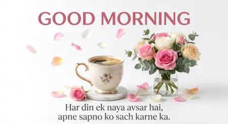 Free Good Morning Flowers And Coffee For Loved Ones Background Image Download
