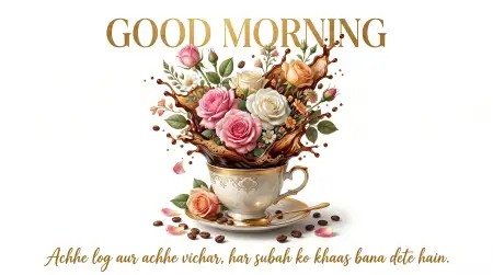 Free Good Morning Flowers And Coffee High Resolution Image Background Image Download