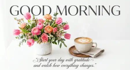Free Good Morning Flowers And Coffee Printable Images Background Image Download