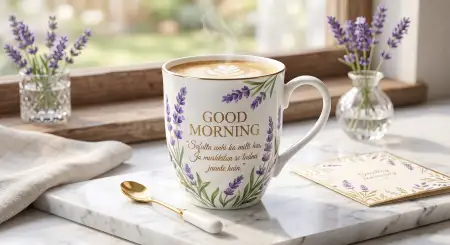 Free Good Morning Flowers And Coffee Spring Morning Image Background Image Download