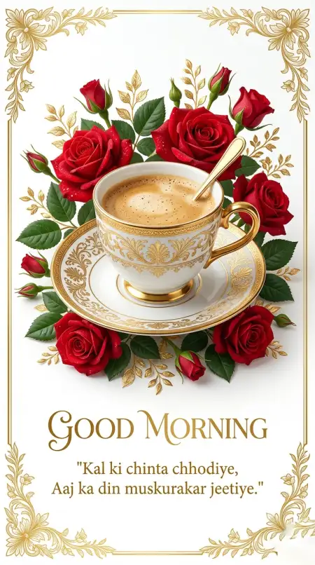 Free Good Morning Flowers And Coffee Wednesday Wishes Background Image Download
