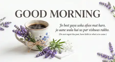 good morning flowers and coffee with positive quotes