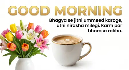 good morning lily flowers and coffee images