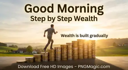Good Morning Quotes For Building Wealth Step By Step - Free Good Morning Investment Quotes Download