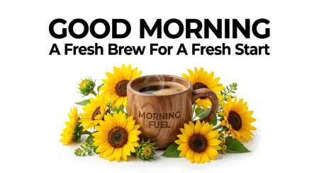 good morning sunflower and coffee pictures