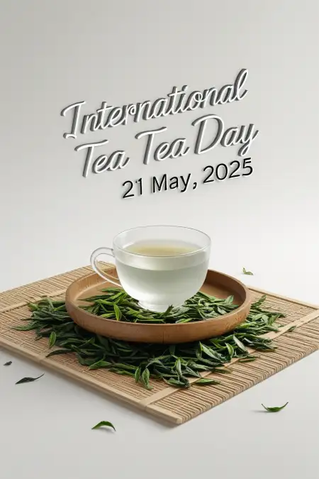 Good Morning Tea Day Greeting Image - Free Good Morning Image Download