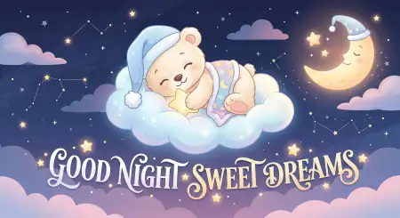 Free Good Night Sweet Dreams Sky Wallpaper Image Download