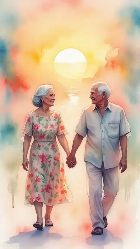 Grandparents Day Wallpaper Artistic Watercolor Style - Free Grandparents Day Wallpaper Download