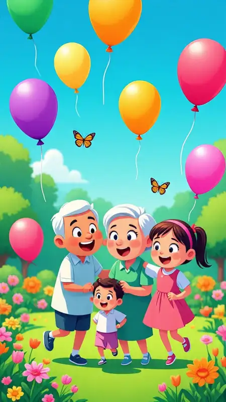 Grandparents Day Wallpaper With Love Heart Symbols - Free Grandparents Day Wallpaper Download