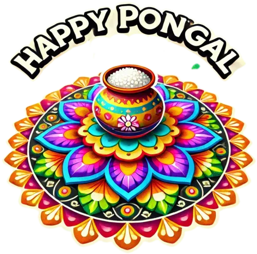 graphic design happy pongal 2025 png