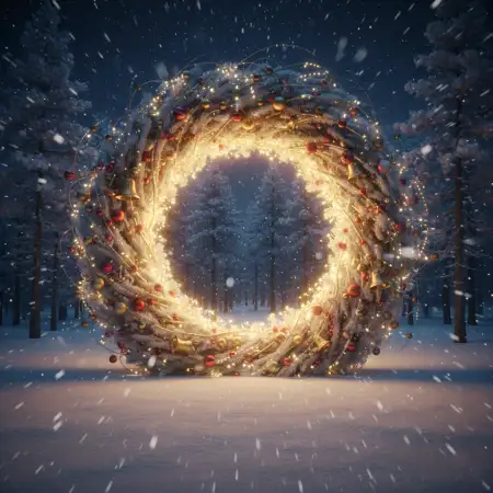 Free Green And Red Merry Christmas Background Vector Style Background Download