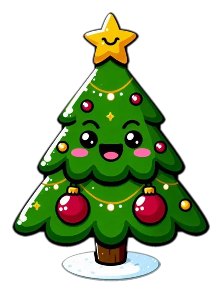 green christmas tree png transparent background