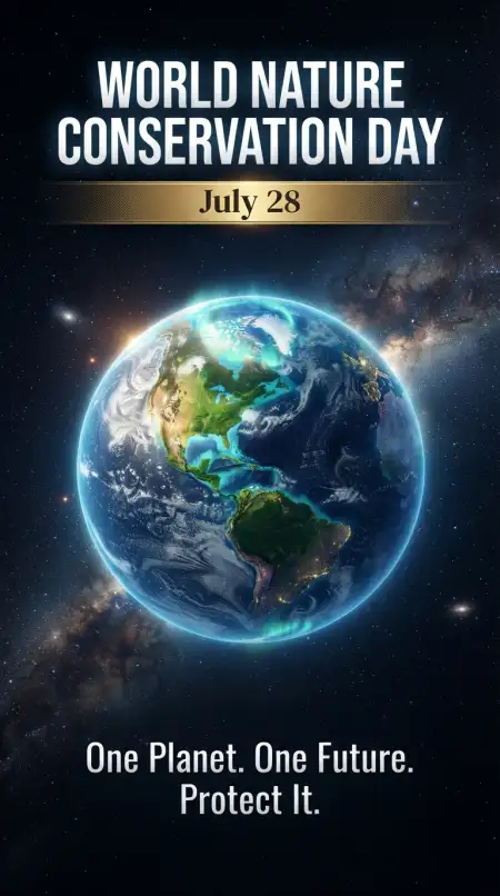 Green Earth Awareness Background - Free World Nature Conservation Day 2026 Download