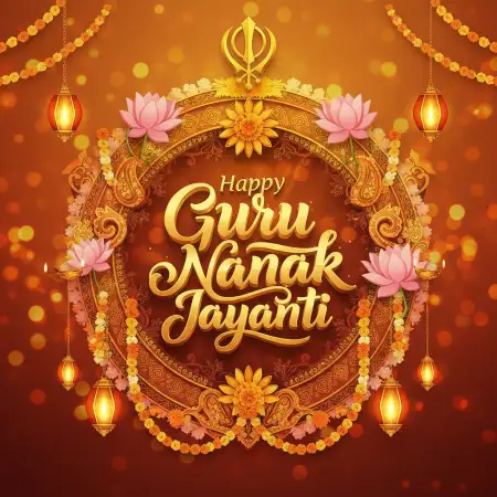 Guru Nanak Jayanti 2025 Free Download Vector Design Background - Free Happy Guru Nanak Jayanti Download