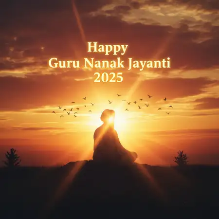 Guru Nanak Jayanti 2025 Illustration For Greeting Card - Free Happy Guru Nanak Jayanti Download