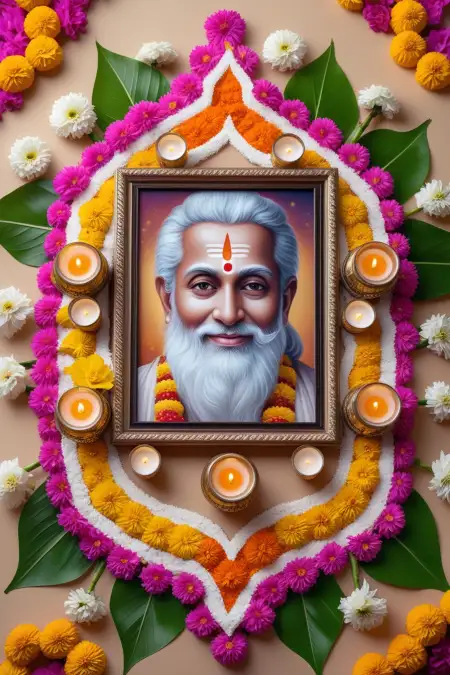 Guru Purnima Photo With Frame - Free Guru Purnima Photo Download