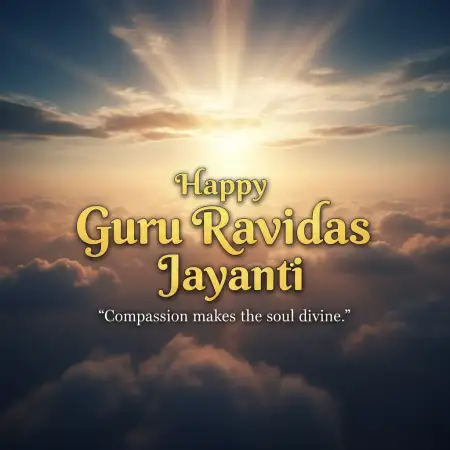 Guru Ravidas Jayanti Banner Free Download - Free Happy Guru Ravidas Jayanti Download