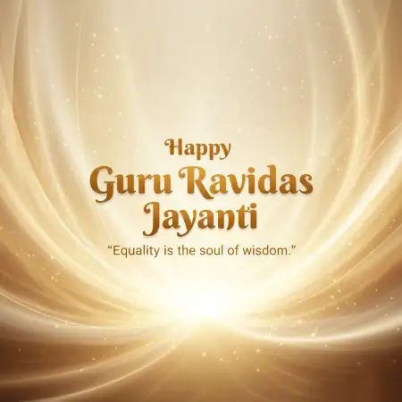 Guru Ravidas Jayanti Wishes Banner - Free Happy Guru Ravidas Jayanti Download