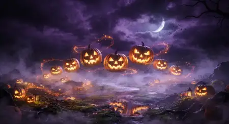 halloween fog background 2026 - Halloween Background 2026
