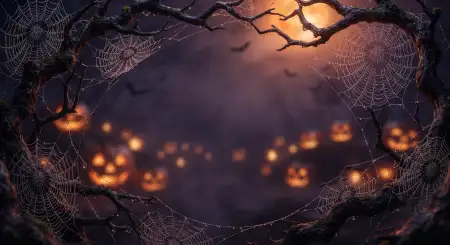 halloween spider web background 2026 - Halloween Background 2026