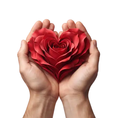 hand holding heart png - Heart Png Png