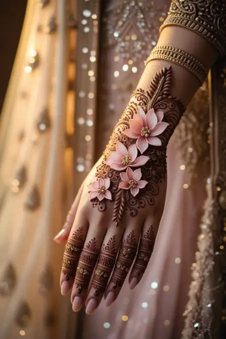 Hand Mehndi Design For Baby Shower - Free Hand Mehndi Design Download
