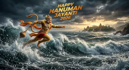 Hanuman Jayanti Poster Without Background - Free Happy Hanuman Jayanti 2026 Download