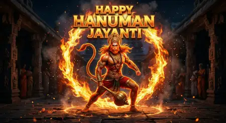 Hanuman Jayanti Wishes For Happiness And Success - Free Hanuman Jayanti Wishes Download
