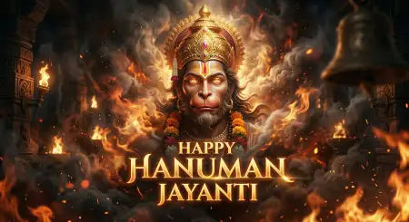 Hanuman Jayanti Wishes For Protection And Positivity - Free Hanuman Jayanti Wishes Download