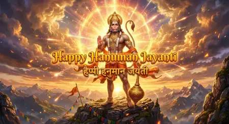 Hanuman Jayanti Wishes Greetings For Festive Moments - Free Hanuman Jayanti Wishes Download