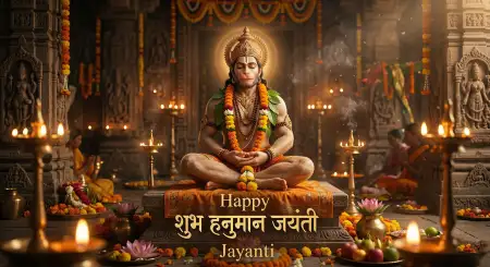 Hanuman Jayanti Wishes Quotes For Morning Greetings - Free Hanuman Jayanti Wishes Download
