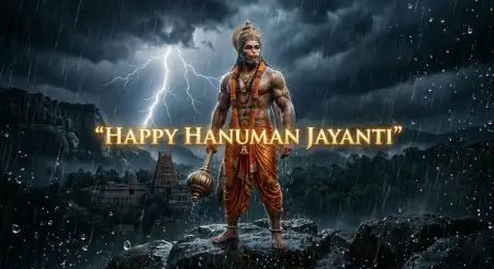 Hanuman Jayanti Wishes With Powerful Motivational Quotes - Free Hanuman Jayanti Wishes Download