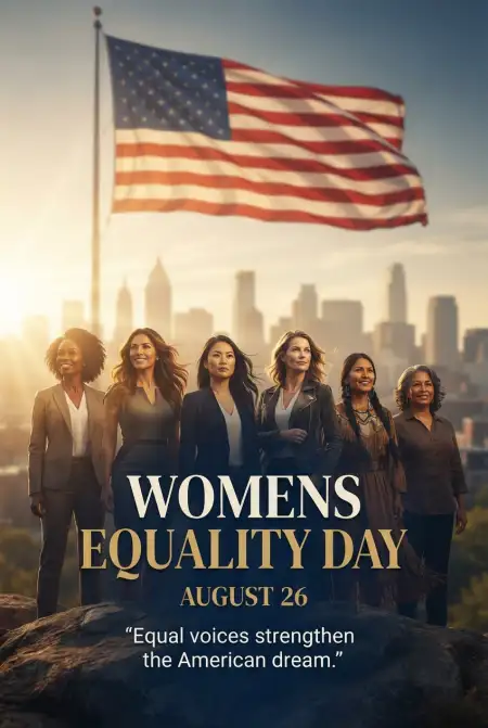 Happy American Womens Equality Day 2026 Greetings - Free American Womens Equality Day 2026 Download