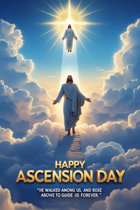Happy Ascension Day Photo Editing Background - Free Related Background Image