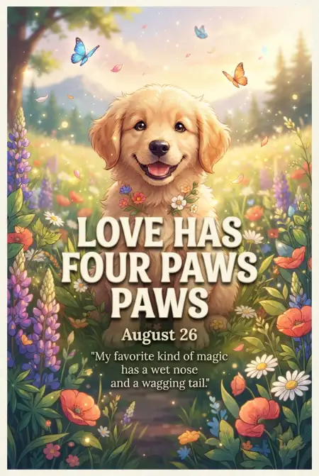 Happy August 26 International Dog Day 2026 - Free International Dog Day 2026 Download