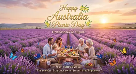 Happy Australia Picnic Day 2026 Wishes - Free Australia Picnic Day 2026 Download