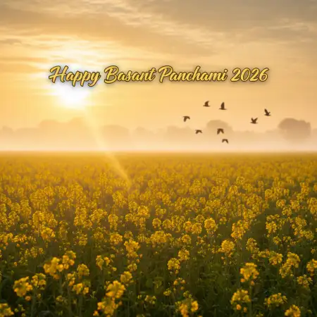 Happy Basant Panchami 2026 Colorful Background - Free Happy Basant Panchami 2026 Download