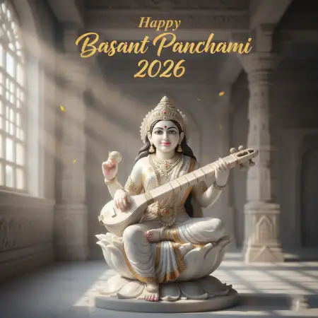 Happy Basant Panchami 2026 Goddess Saraswati Image - Free Happy Basant Panchami 2026 Download