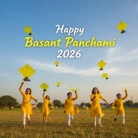 Happy Basant Panchami 2026 Marketing Banner - Free Happy Basant Panchami 2026 Download