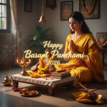Happy Basant Panchami 2026 Social Media Creative - Free Happy Basant Panchami 2026 Download