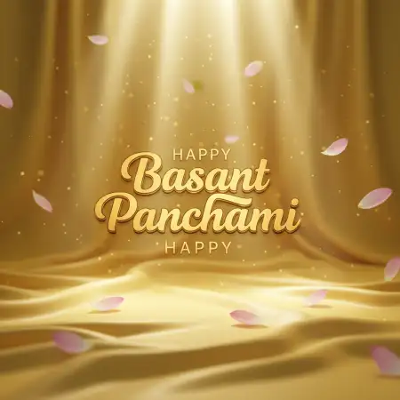 Free Happy Basant Panchami Calligraphy Banner Design Hd Background Download