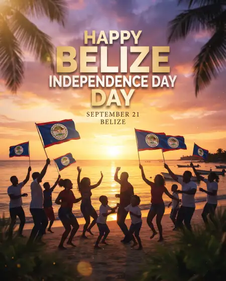 happy belize independence day text png - Belize Independence Day 2026