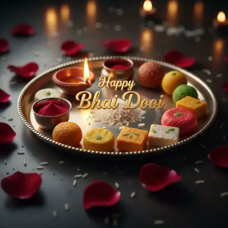 Happy Bhai Dooj 2025 Message Card - Free Happy Bhai Dooj 2025 Download