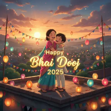 Happy Bhai Dooj 2025 Messages For Brother - Free Happy Bhai Dooj 2025 Wishes Download