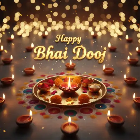 Happy Bhai Dooj 2025 Traditional Art - Free Happy Bhai Dooj 2025 Download