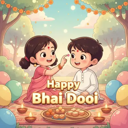 Happy Bhai Dooj 2025 Wishes Captions For Facebook - Free Happy Bhai Dooj 2025 Wishes Download