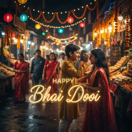 Happy Bhai Dooj 2025 Wishes Images - Free Happy Bhai Dooj 2025 Download