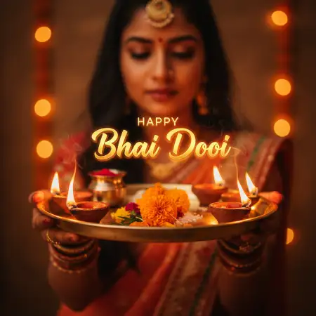 Happy Bhai Dooj 2025 Wishes In English - Free Happy Bhai Dooj 2025 Download