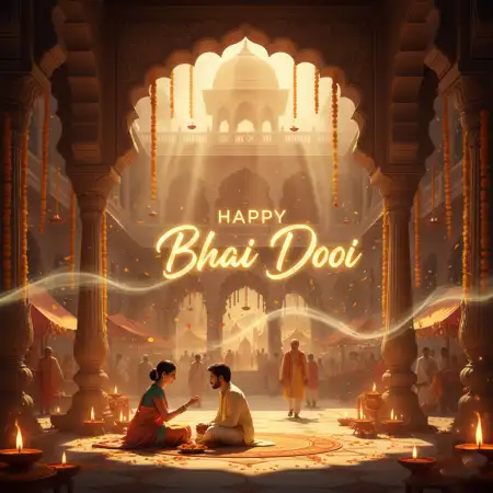 Happy Bhai Dooj 2025 Wishes Status For Instagram - Free Happy Bhai Dooj 2025 Wishes Download