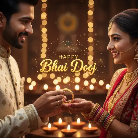 Happy Bhai Dooj Gift Ideas With Wishes For Brother 2025 - Free Happy Bhai Dooj 2025 Download